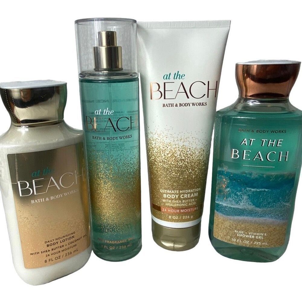 Bath and Body Works AT THE BEACH 4PC Set
